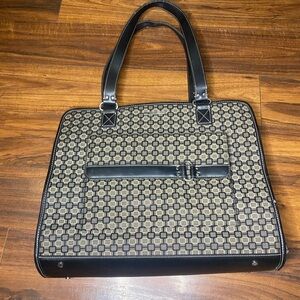 Nine West Black and Tan Laptop Bag